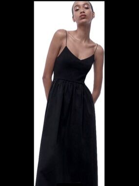 Zara Knit & Woven Maxi Dress size small